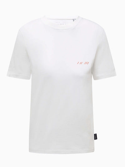 CHPT3 Elysée women's organic cotton t-shirt in colour white, pictured front on #color_white