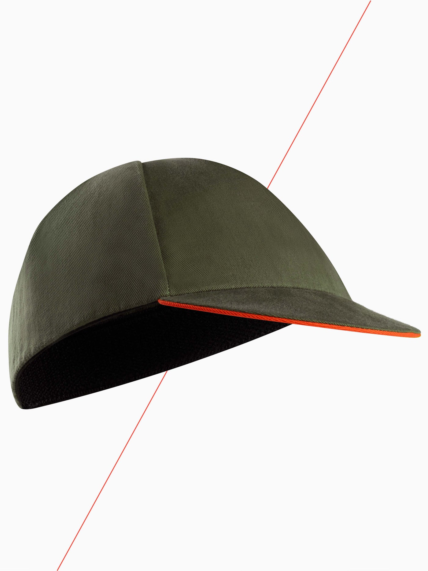 CHPT3 cotton cycling cap in Forest Green #color_forest-green