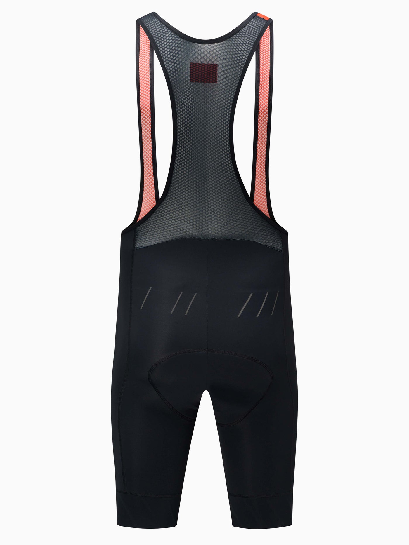 CHPT3 men's Grand Tour Bib shorts, in Carbon black viewed from back#color_carbon-black