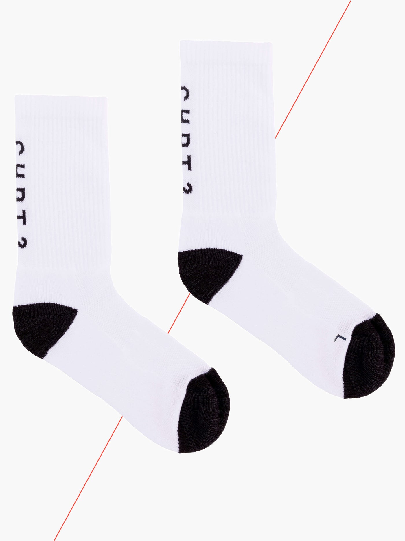 SL Vertical Tube Socks - White/Black