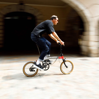 David Millar Riding a CHPT3 Brompton in Transit shoes