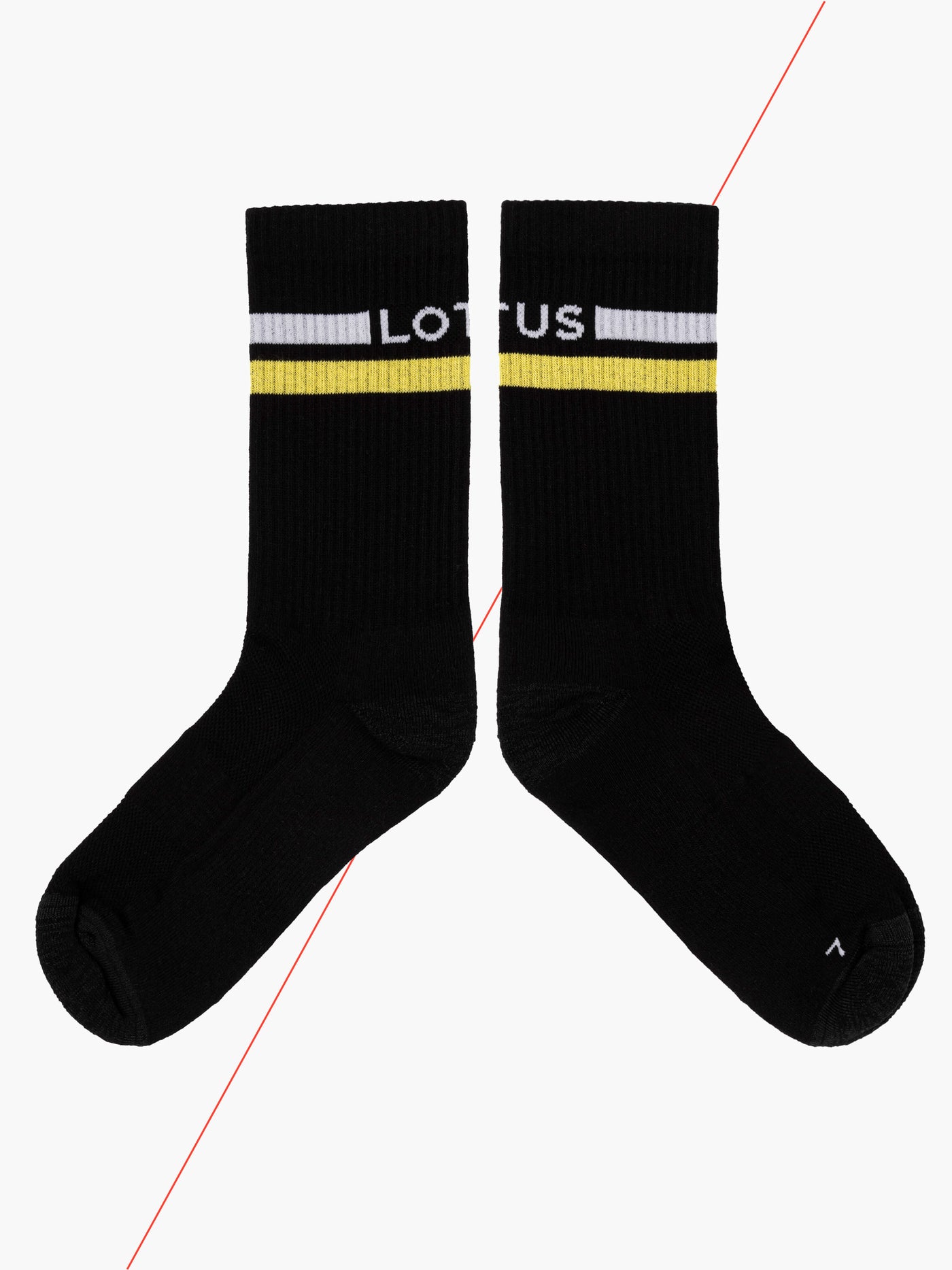 Lotus by CHPT3 cotton tube sock #colour_black