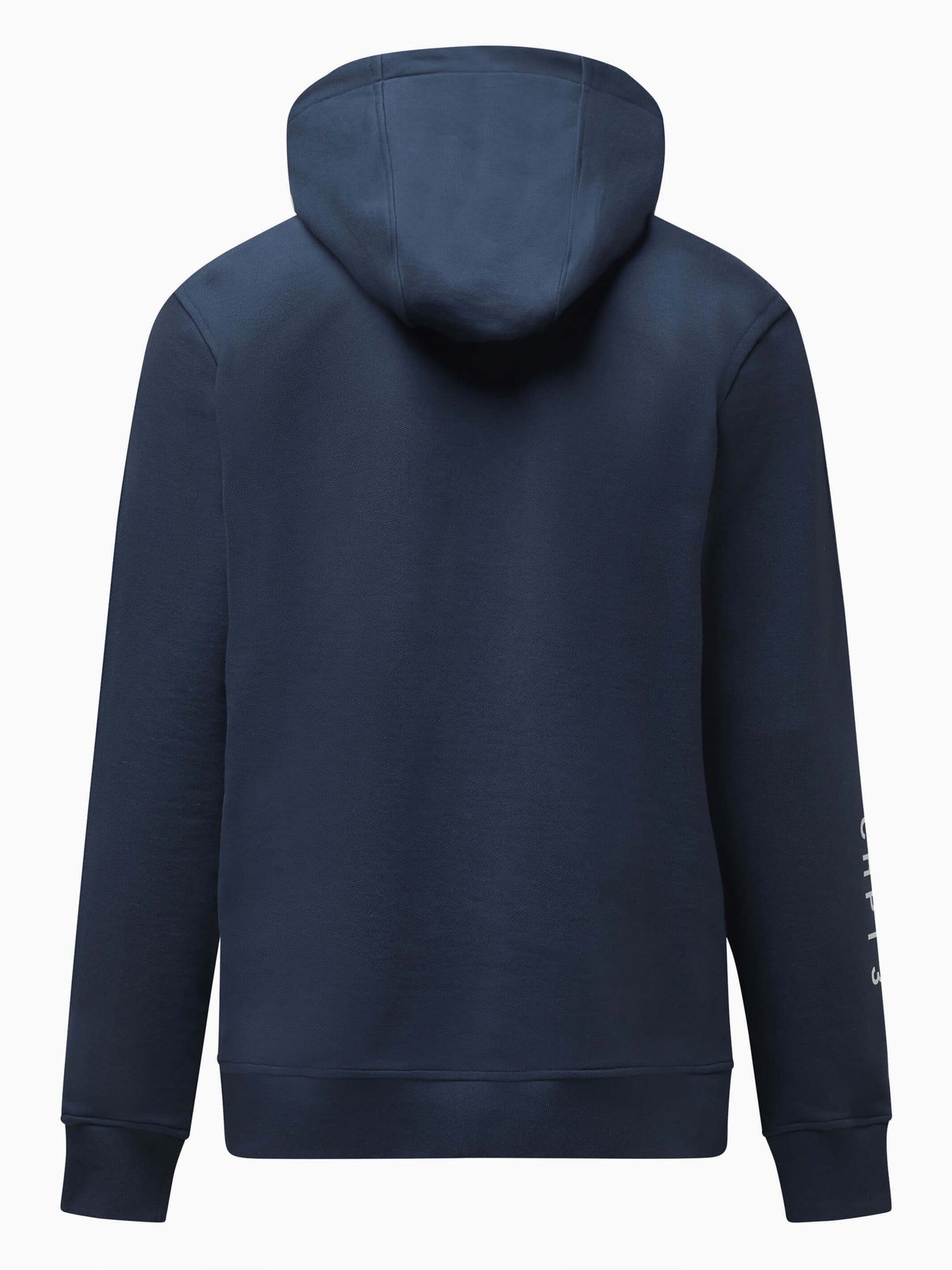 Photo of CHPT3 Elysée Cotton zip hoodie, in Outer Space Navy blue, viewed from the back