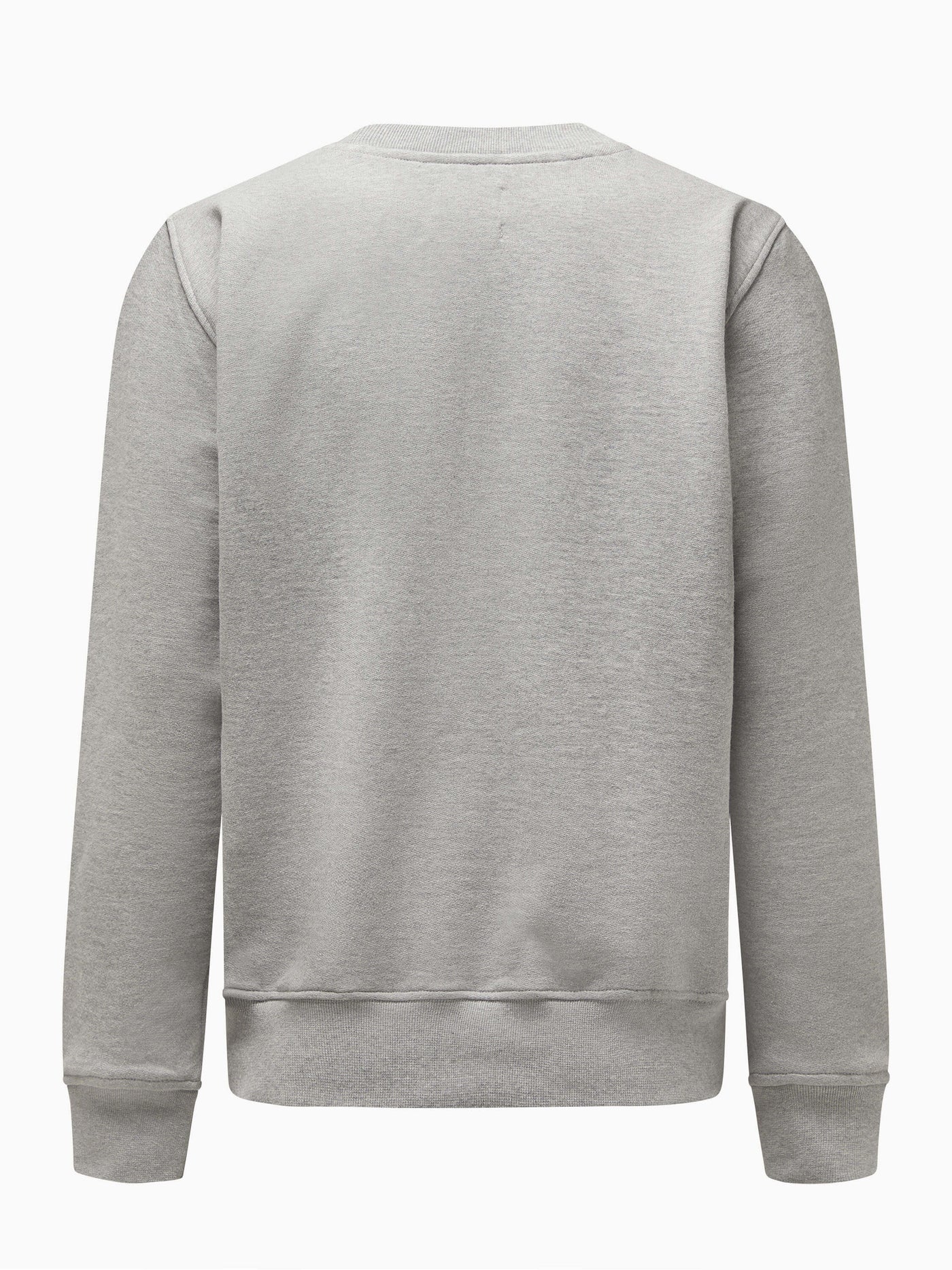 CHPT3 Elysée mens cotton sweatshirt in grey, viewed from the back #color_grey-marl