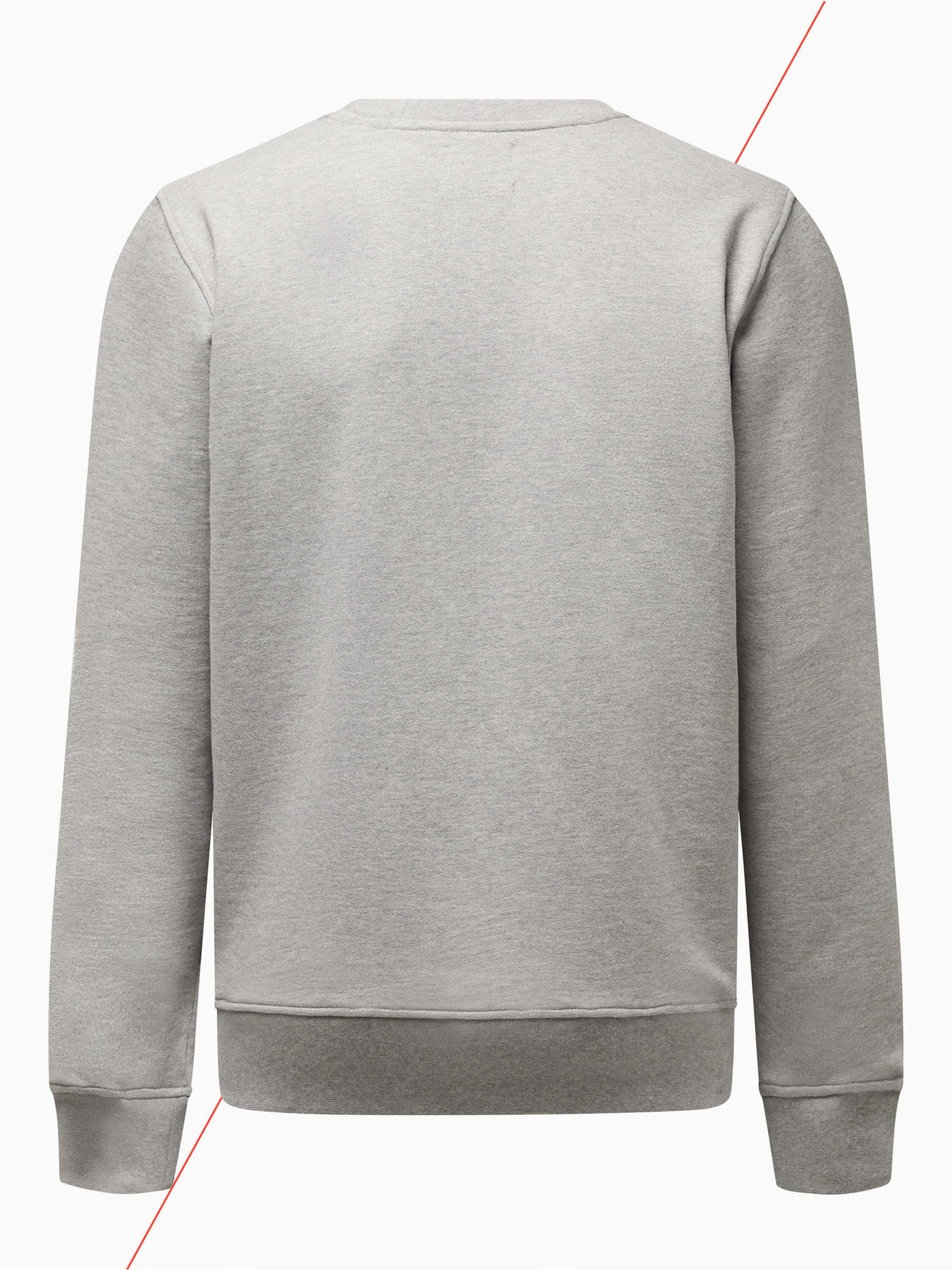 CHPT3 Elysée women's crewneck sweatshirt in grey, viewed from the rear #color_grey-marl  