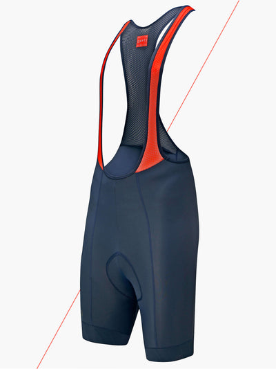CHPT3 men's Grand Tour Bib shorts, in Outer space Blue viewed from side #color_outer-space-blue
