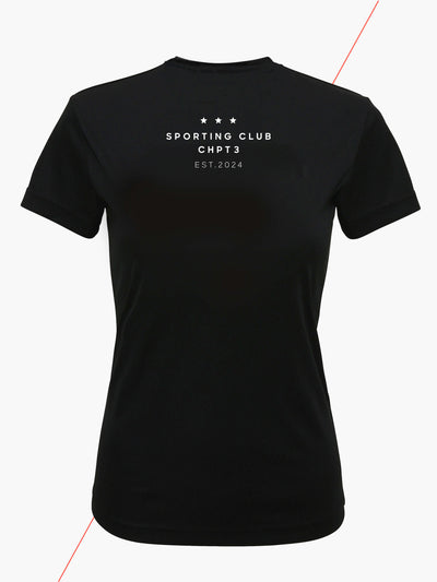 Sporting Club Women's Dry Fit T-Shirt - Black