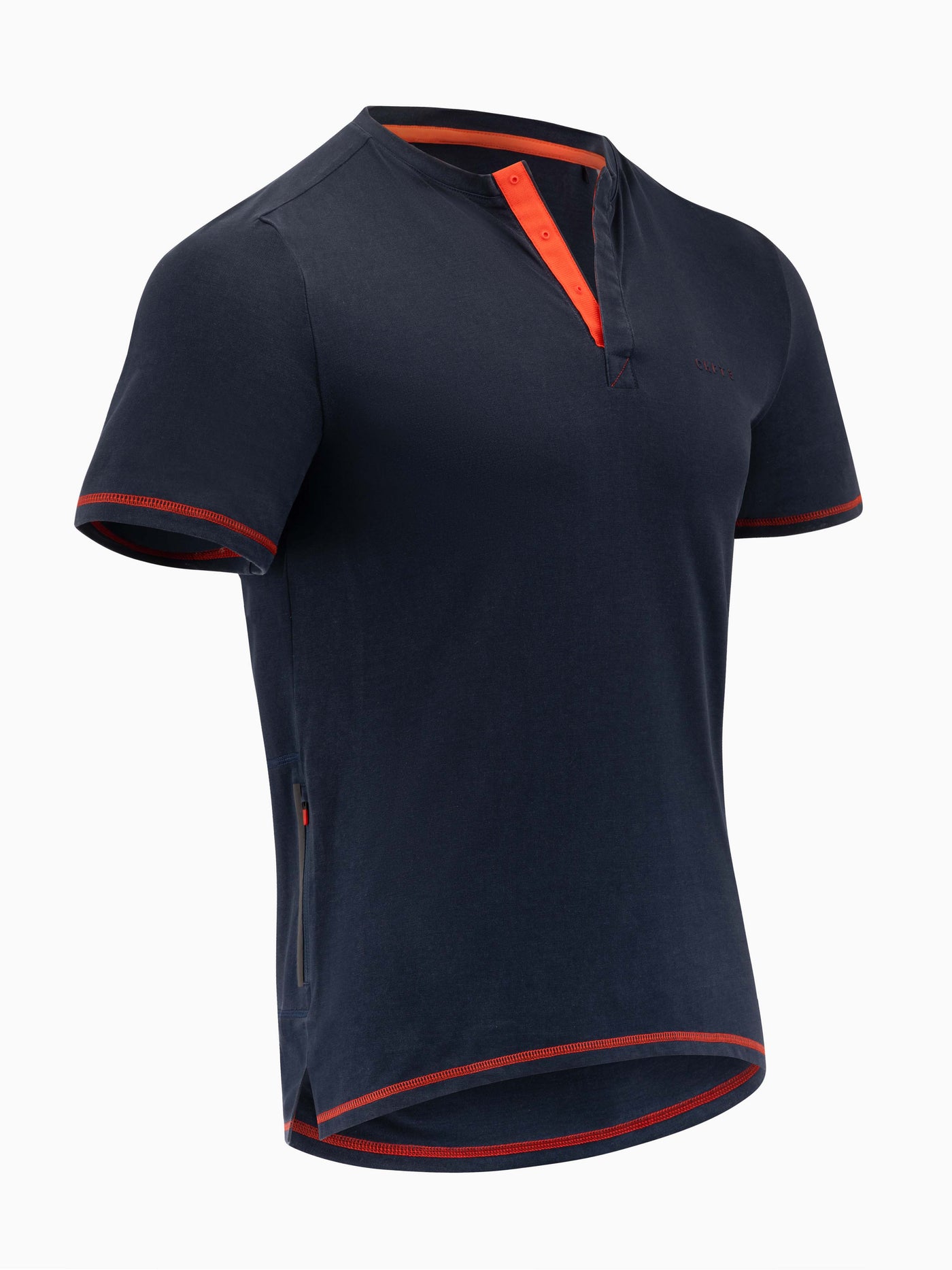CHPT3 Mens Henley Gravel Jersey - Front Side View
