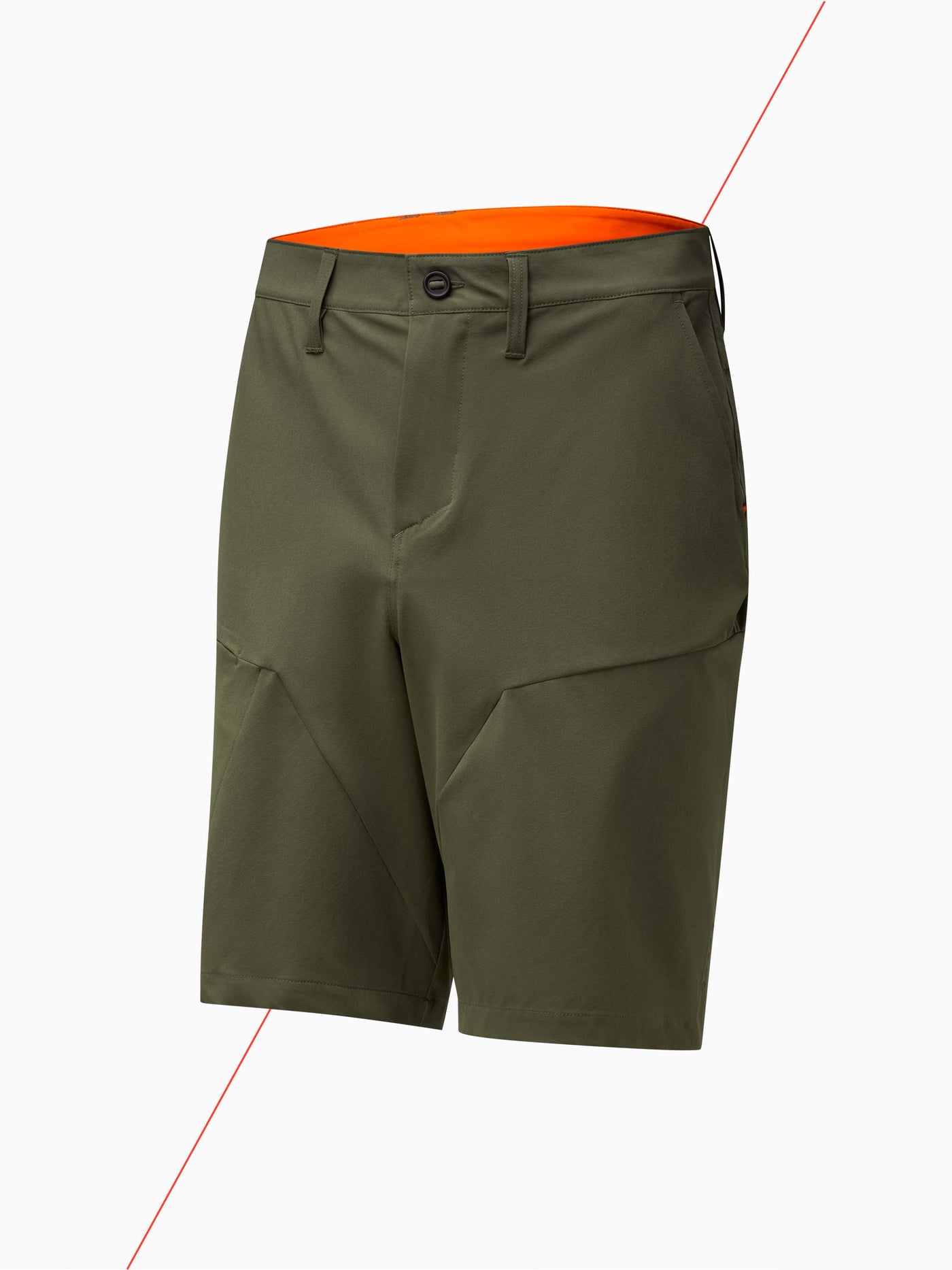 CHPT3 Mens Tech Shorts in Green Colour Side View #color_forest-green